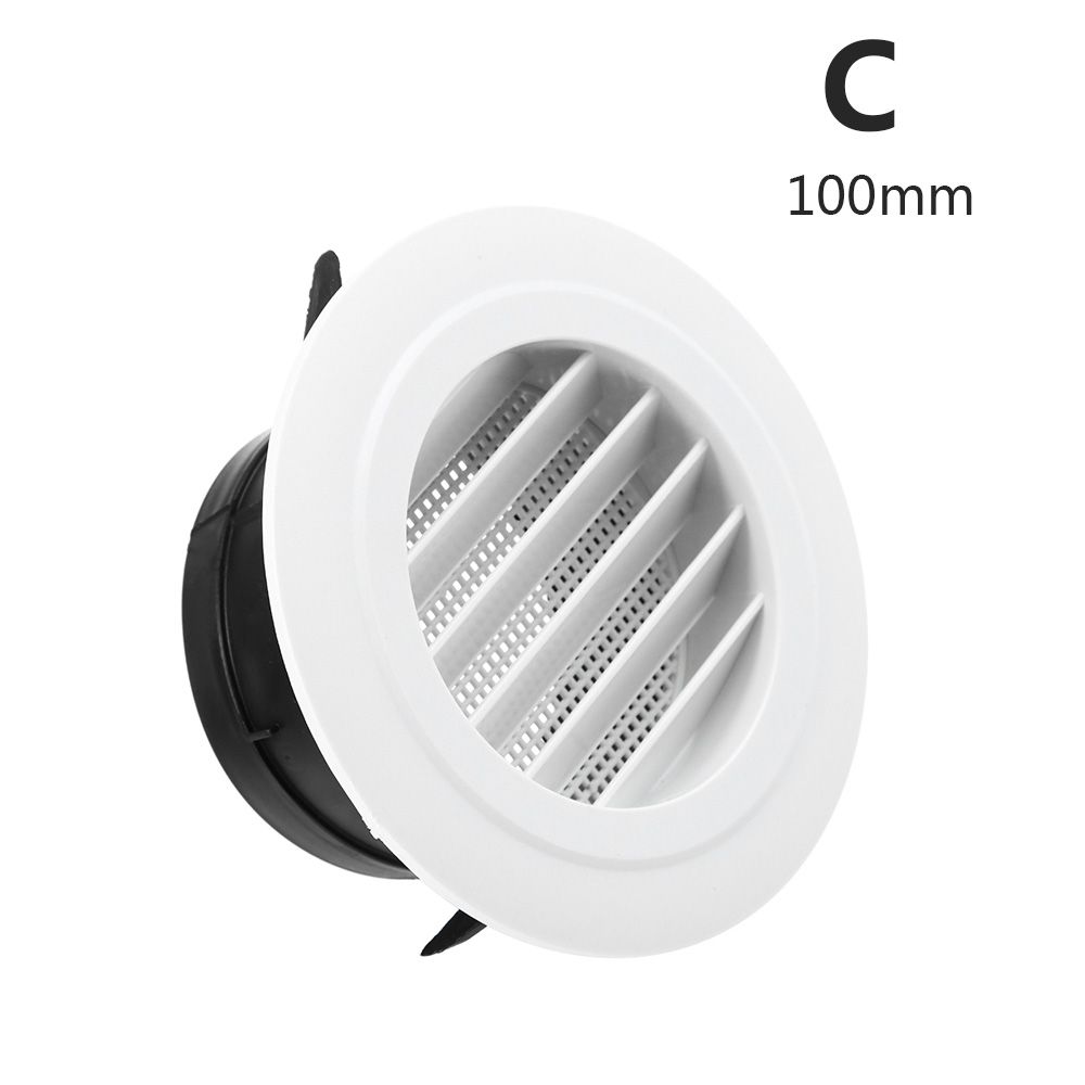Ronde Air Vent Extract Klep Grille Diffuser Ducting Ventilatie Cover 100/150Mm Vents Cover Ventilatie Roosters Luchtcirculatie: C--100mm