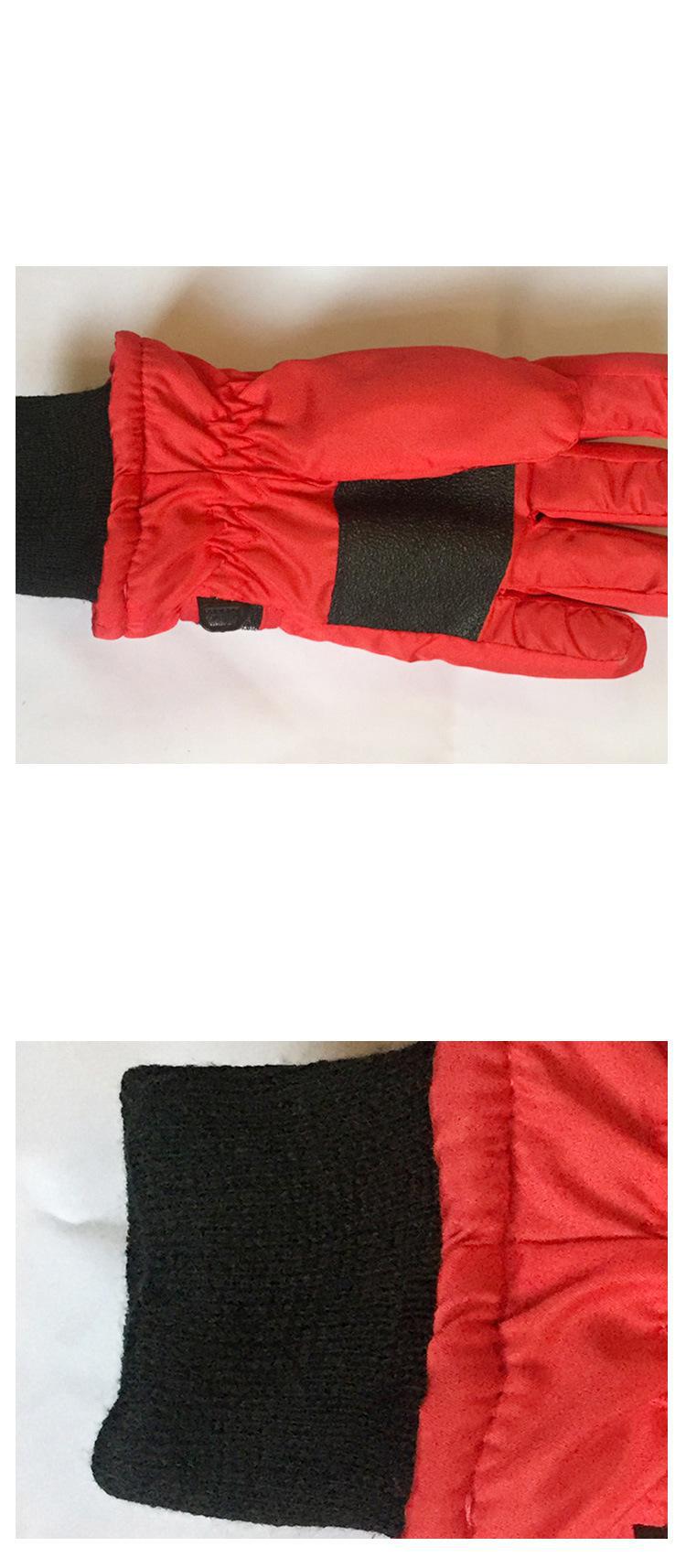 Inverno moda esportes ao ar livre crianças luvas de esqui engrossado quente vento e à prova de água dedo cheio neve escalada luvas 5-10yrs