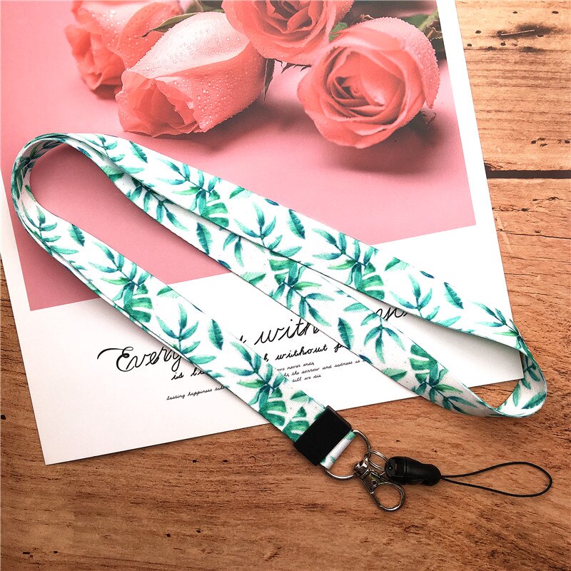 Lanyard for Keys flower lanyard for iphone 7 Samsung Phones MP3 USB Flash Drives Keys Keychains ID Name Tag Badge Holders