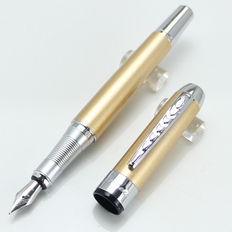 JINHAO 250 Medium nib Metal Fountain Pen Without Pencil Box luxury school Office Stationery Writing Cute pens: 7