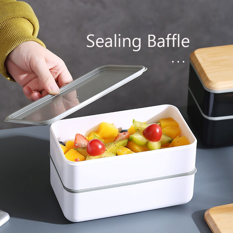 Bento Lunchbox Voedsel Opslag Containers Lunchbox Voor Kid Japanse Snack Lunchbox Magnetron Servies Keuken Maaltijd Prep Picknick
