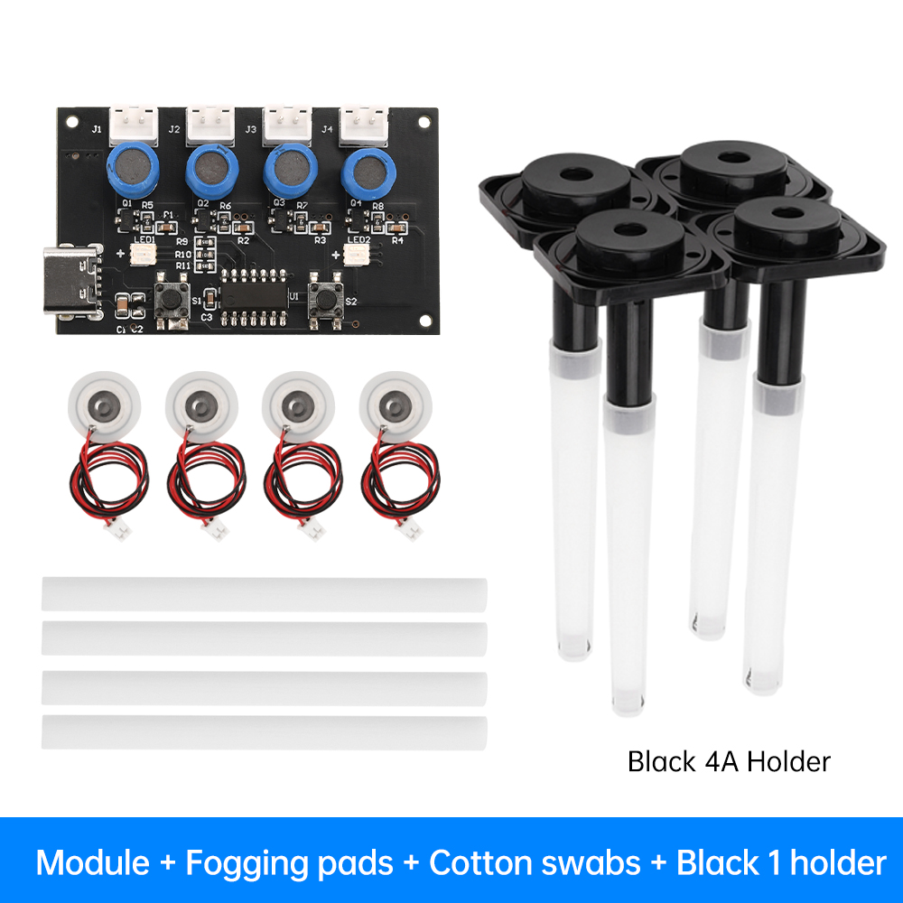 Humidifier Module DIY Kit Nebulizing Control Board Ultrasonic Nebulizer Mist Maker Driver Circuit Board 4 Fogger Atomization: Bundle3