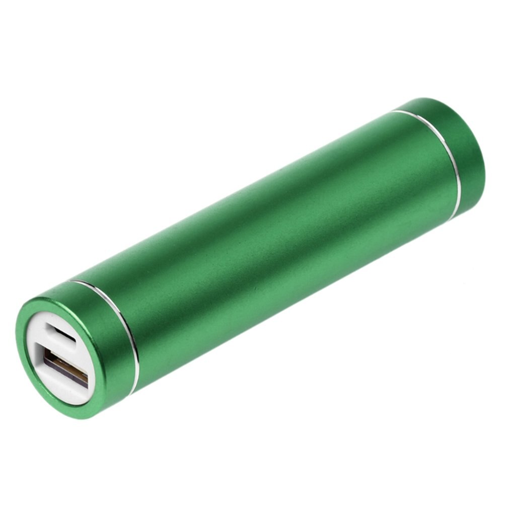 Portátil móvel usb bateria de energia móvel caso carregador saco caixa de armazenamento de energia móvel 1x18650 bateria com 1 porta de carregamento usb: green