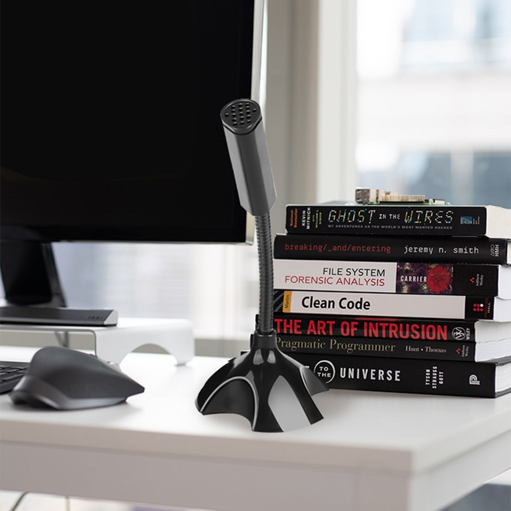 Universal Portable Desktop USB Microphone Computer Laptop Mini Microphone Flexible Tube Neck Adjustable PC Mic speaker