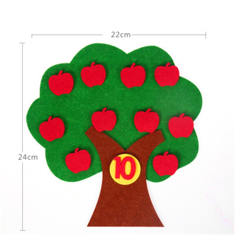 Baby Onderwijs Speelgoed Apple Bomen Intelligentie Kleuterschool Diy Weave Doek Vroeg Leren Onderwijs Speelgoed: Default Title