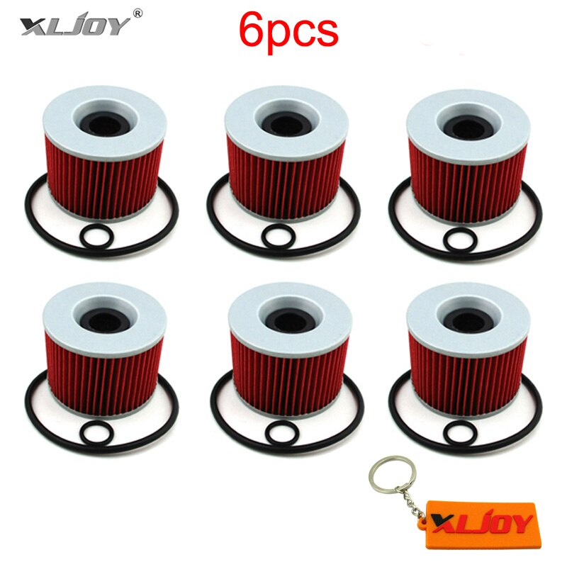 6x Oil Filter For Yamaha XJR1300 XJR1200 FJ1100 FJ1200 FZX750 FZ750 FZR750R FZR1000 KAWASAKI EX250R ZR400 ZR750 ZR7 750 ZZR1100