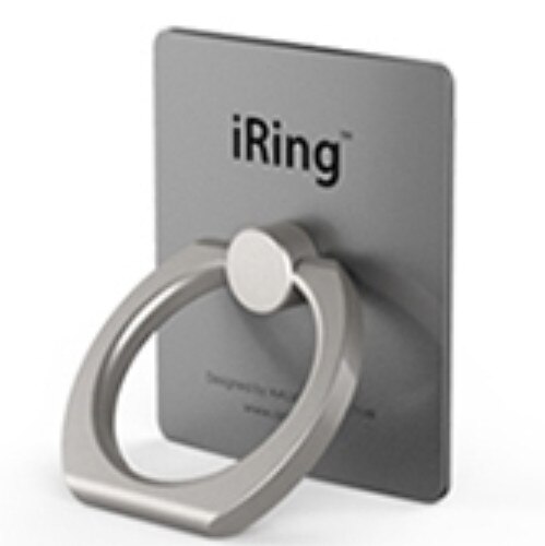 Iring Roterende Ring Standhouder Finger Ring Grip Houder Beugel Stand Accessoires Voor Iphone Samsung Huawei Xiaomi Ipad Tablet: Grey