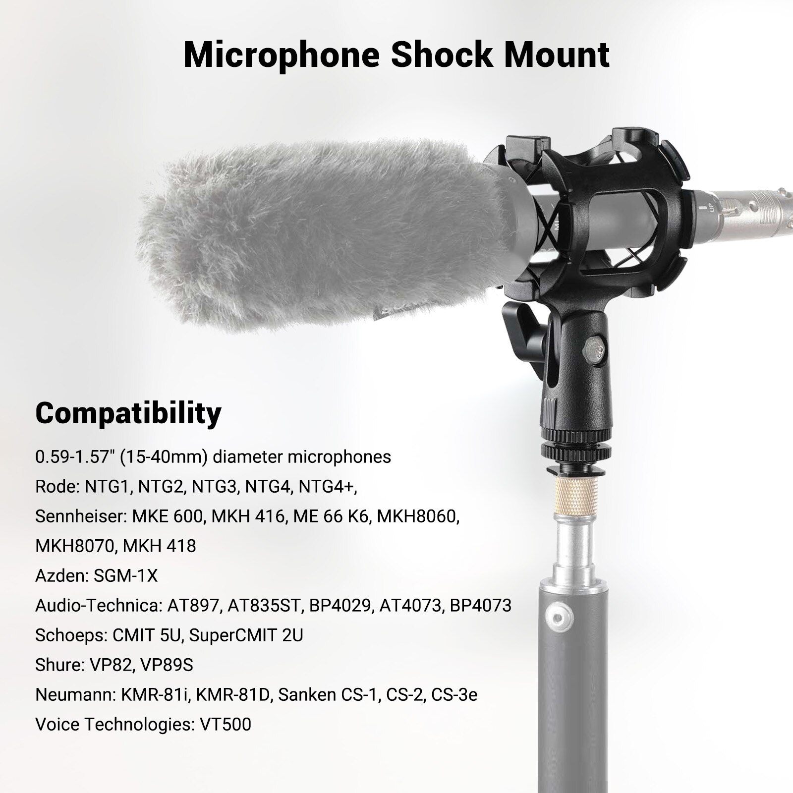 SmallRig uniwersalny Microhone zaszokować adapter robić montażu z mikrofonami robić butów zimnych wsparcie uchwyt - 1859