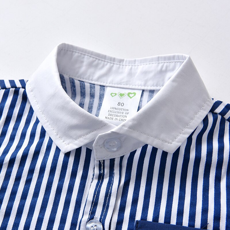 Bebê menino roupas de verão da criança menino bodysuit curto mangas compridas cavalheiro gravata borboleta camisa romper 2022 novo algodão infantil menino roupas