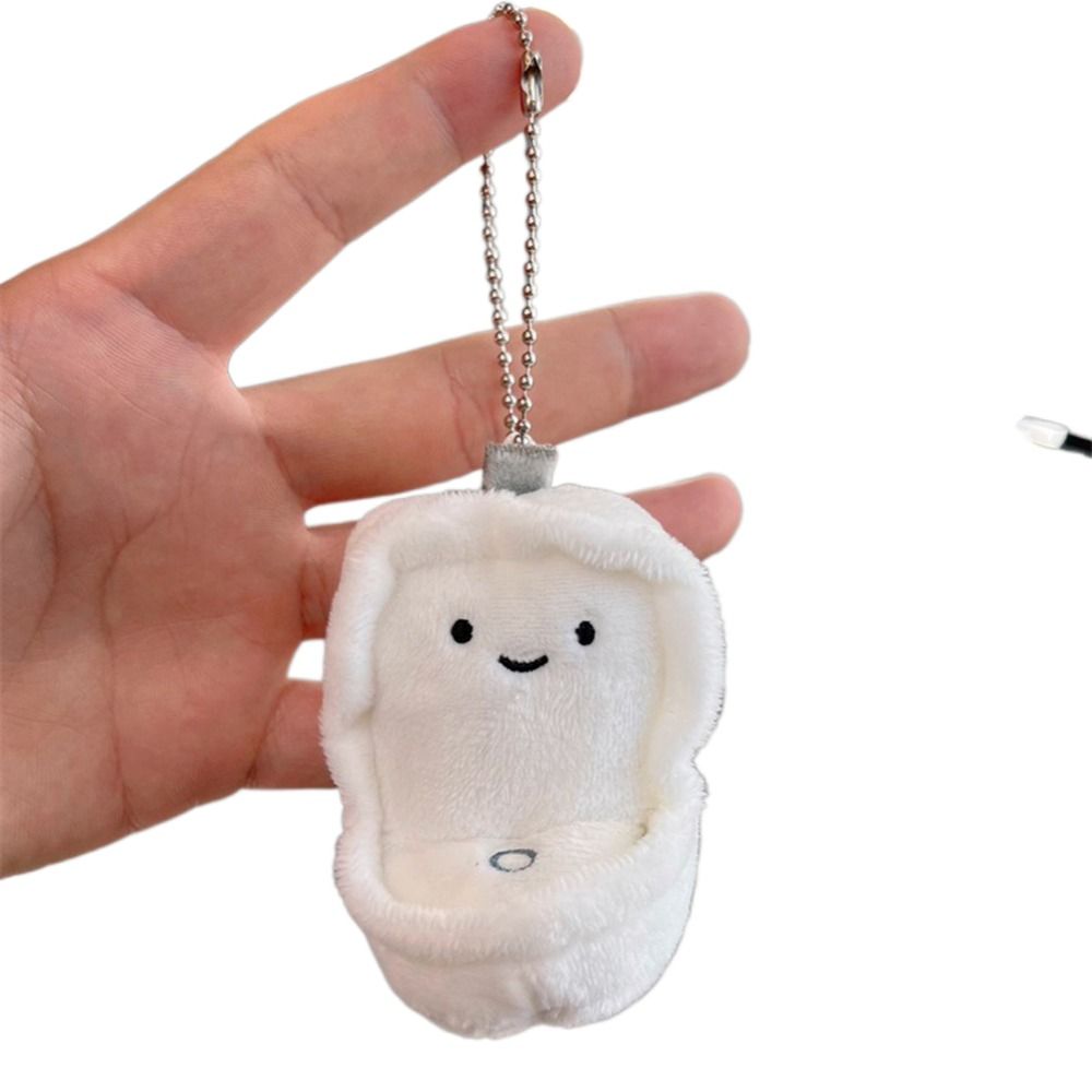 Car Accessories Poop Toilet Backpack Ornament PP Cotton Key Holder Fridge Magnet Sticker Mini Funny Keychain Hanging Doll Model: GRAY