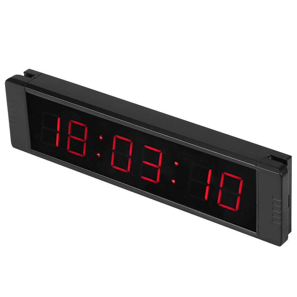 Reloj de pared con pantalla Digital LED, cronómetro electrónico de alta precisión con Control remoto GI6T-1R, para entrenamiento deportivo, gimnasio