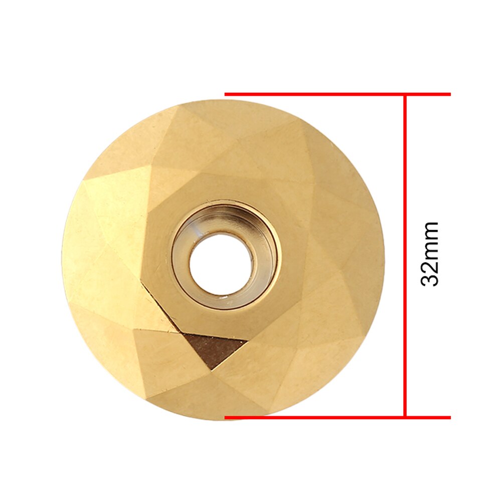 Mtb Stuurpen Top Cap Fiets Vork Buis Aluminium Legering Hoofd Onderdelen Top Cover Mountain Road Fietsen Kom Steel Cool uiterlijk: Goud