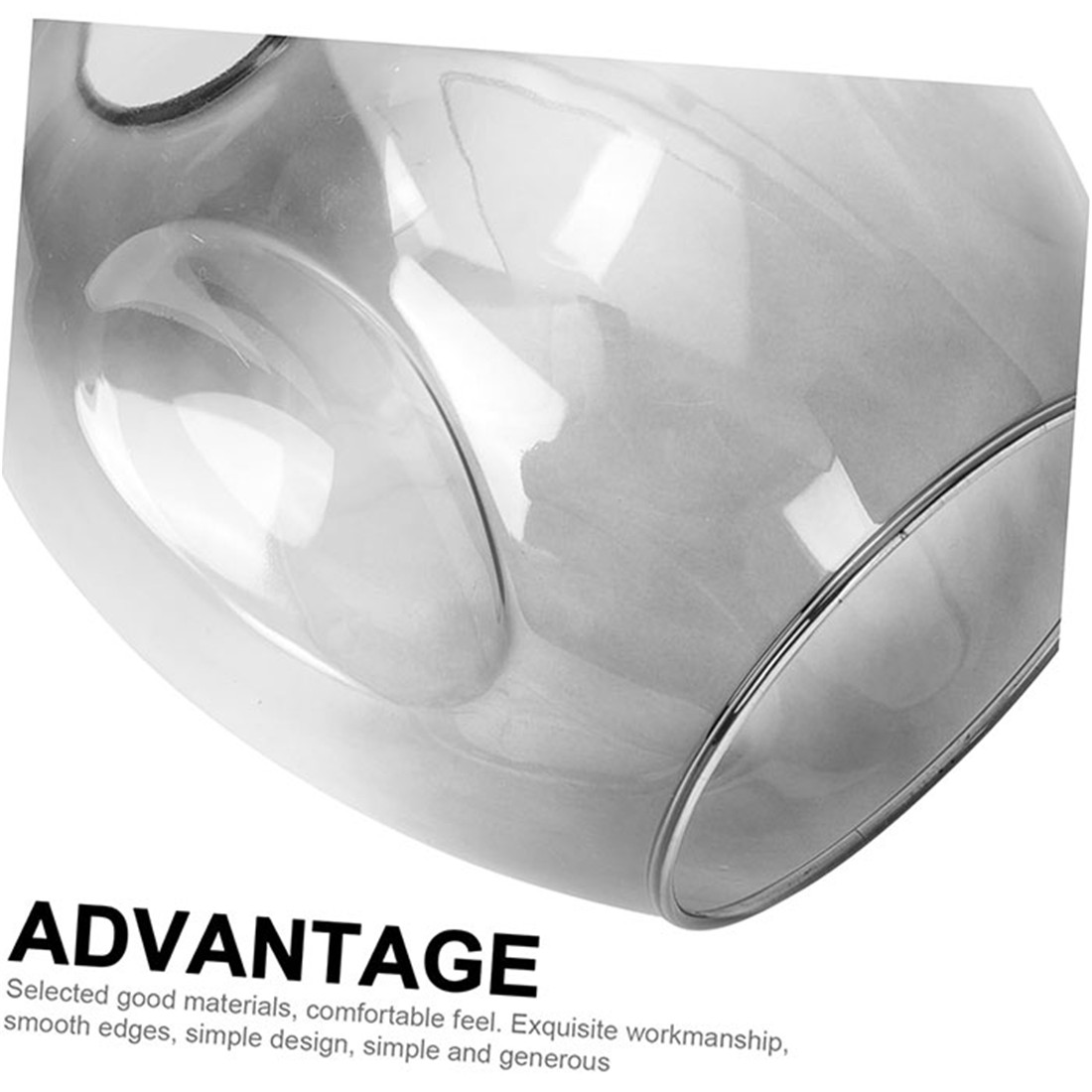 Fading Grey Handblow Art Glazen Lampenkap Hanger Plafond Kroonluchter Wandkandelaar Licht Vervanging Ovaal Grijs Glazen Kap Armatuur