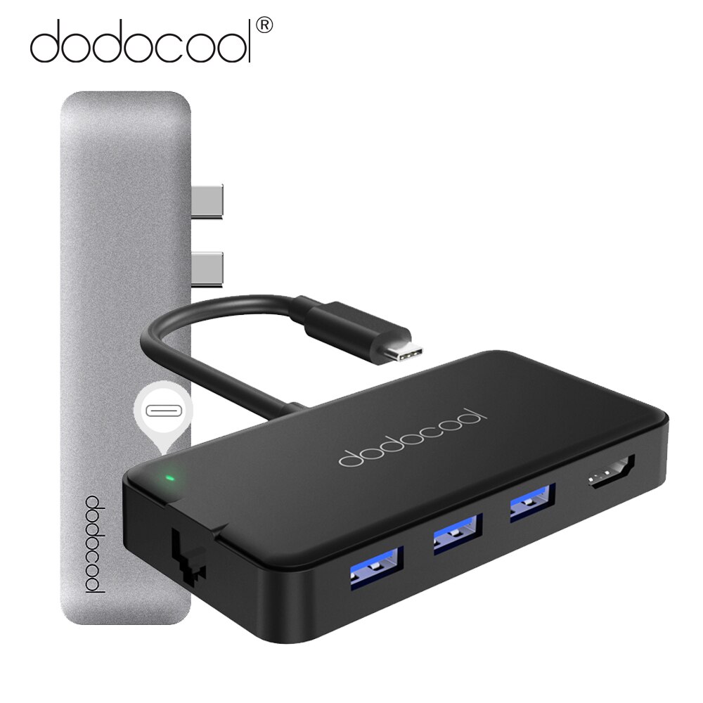dodocool usb hub usb 3.0 hub type c usb c hub with HDMI Adapter Dock for macbook pro accessories USB-C 3.1 Splitter