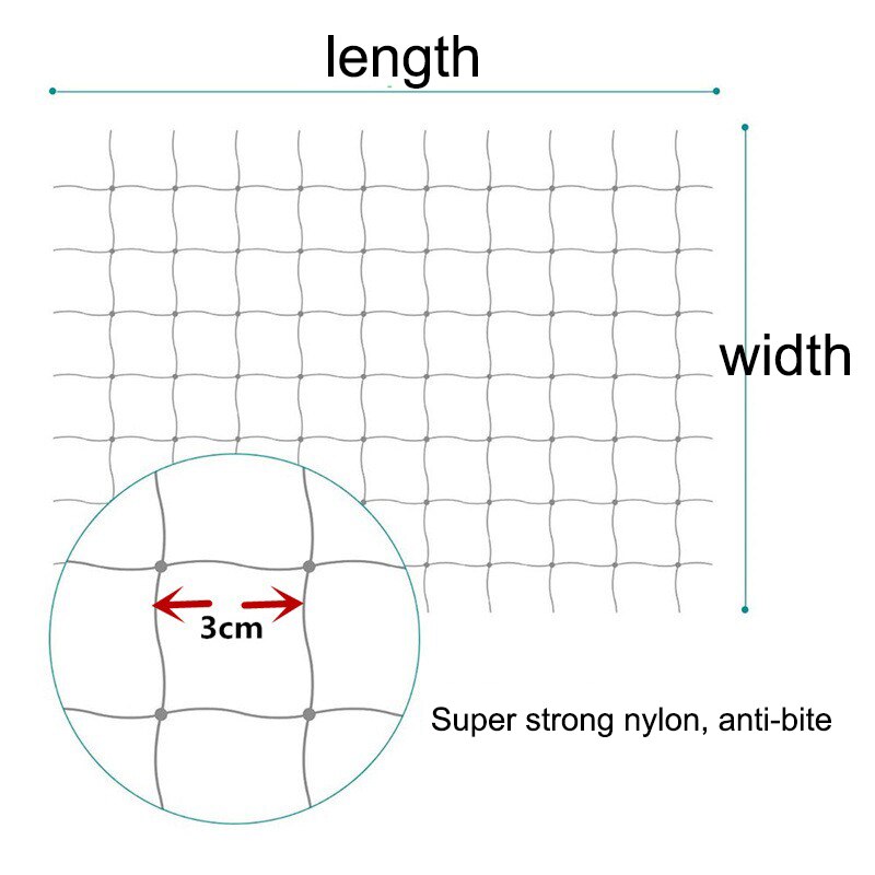 Cat Safe Net Dog Protect Net Pet Fence Anti-Fall Protective Net for Balcony Window Stairs Transparent Nylon Safe Cat Fence Mesh