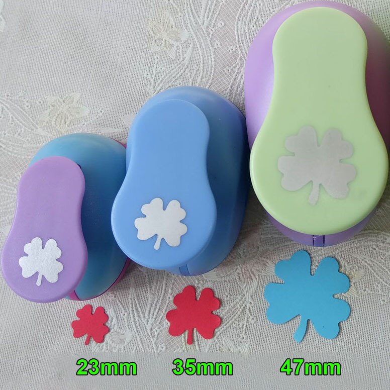 (3/8",5/8",1") Daisy Shaped craft punch Scrapbooking School DIY Flower Paper Cutter EVA foam Petal Hole Punches: 233547mm Fourleaf