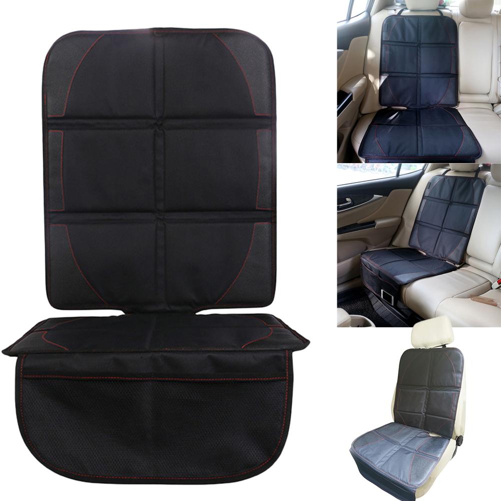 Housse de Protection de siège de voiture | En Polyester PU, tapis de Protection de siège, coussin de Protection de sièges d'enfants, accessoires de voiture noir