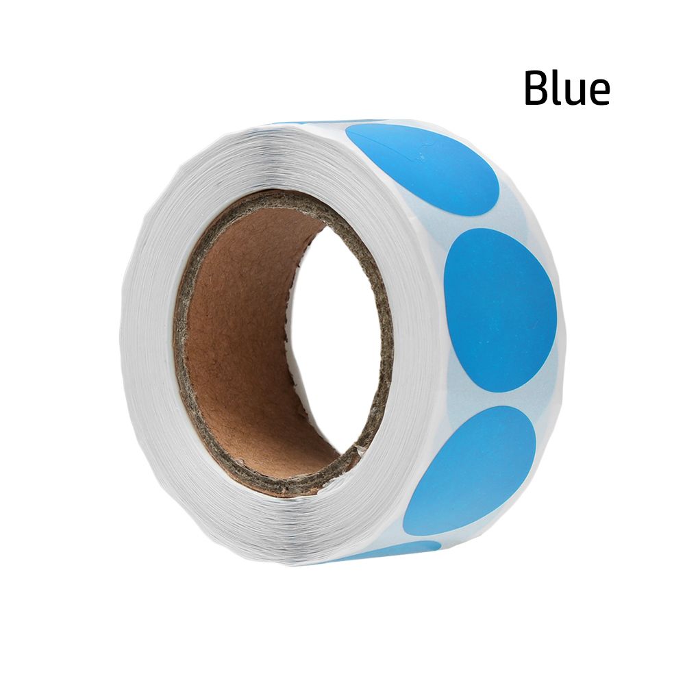 500Pcs/Roll Chroma Label Colorful Code Dot Labels Stickers Seal Labels Scrapbooking For Packaging Stationery Stickers: blue