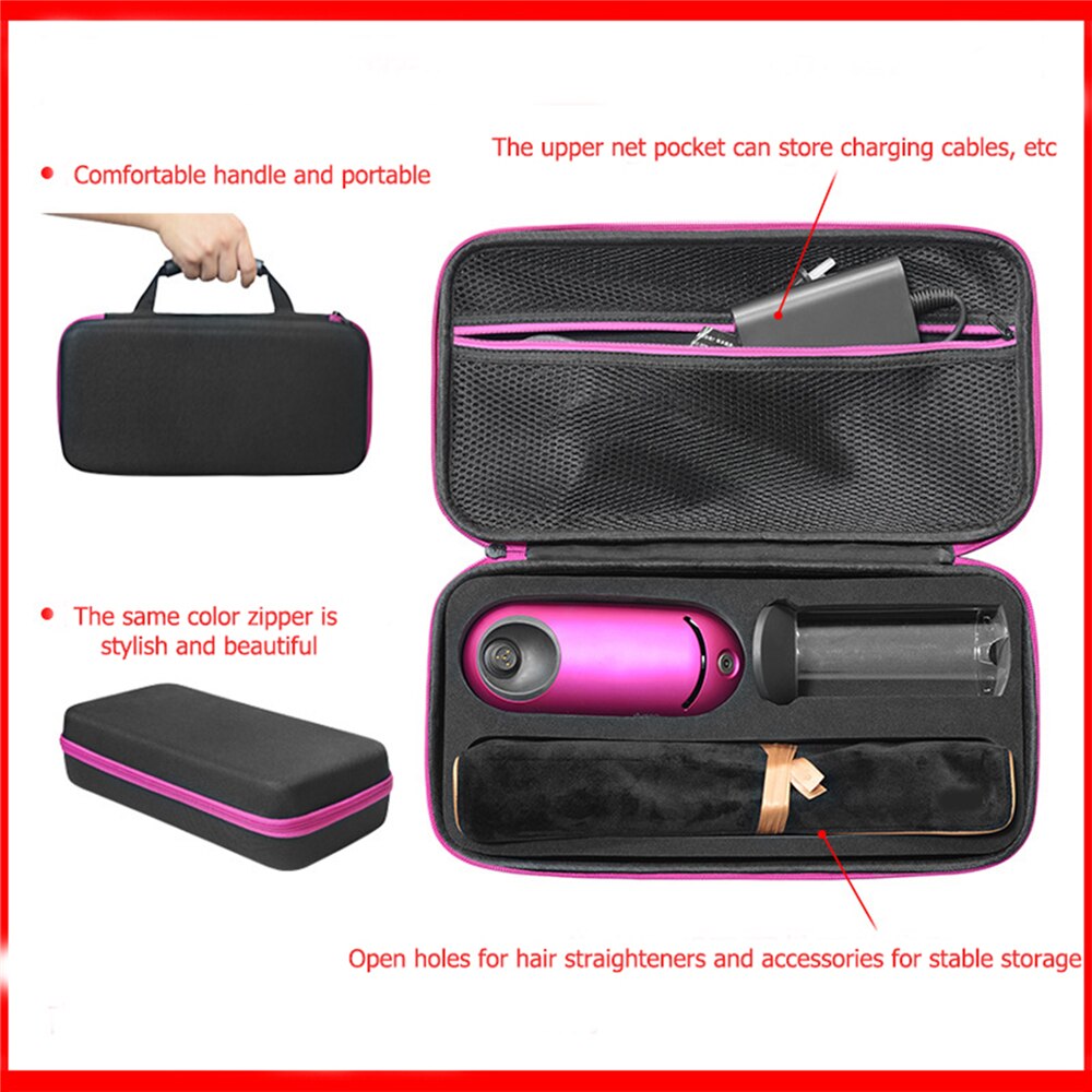Portable Case Protection Storage Bag for Dyson Corrale Cordless Hair Straightener & Accessories Carrying Case Box