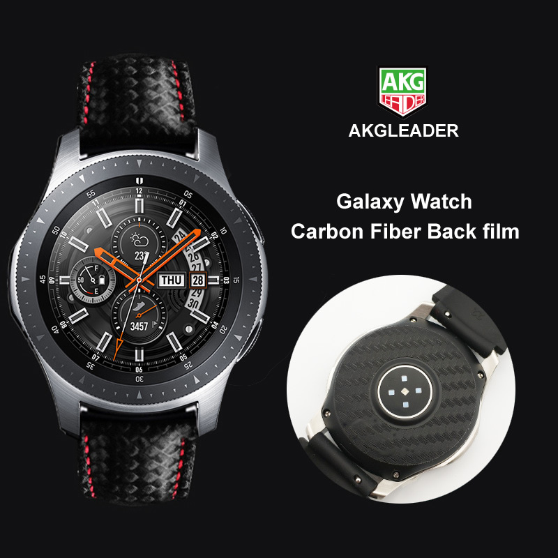 2 STUKS Carbon Fiber Back Screen Protector Film Voor Samsung Galaxy Horloge 46mm Cover Voor Samsung Gear S3 Mooie met Uw Horloge Band