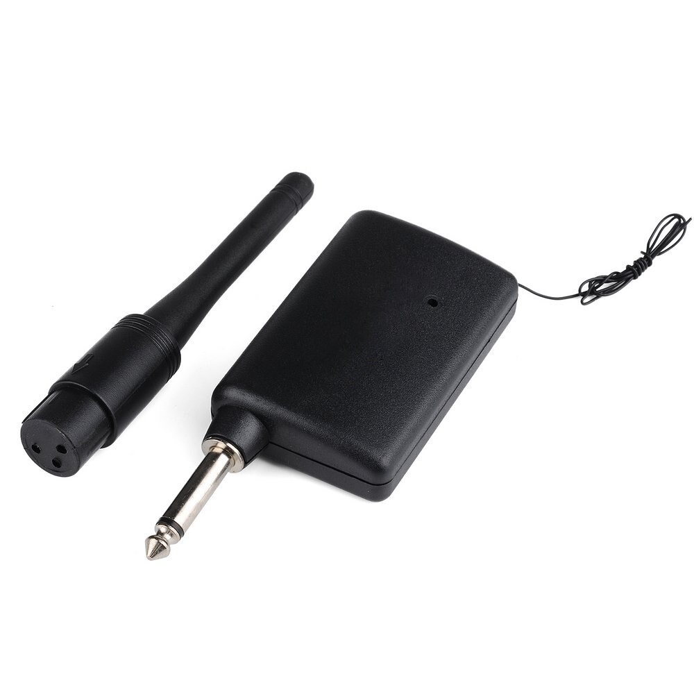 2 in 1 Wired & Wireless Handheld Microphone Wireless & Wired Microphone Receiver Unidirectional Black
