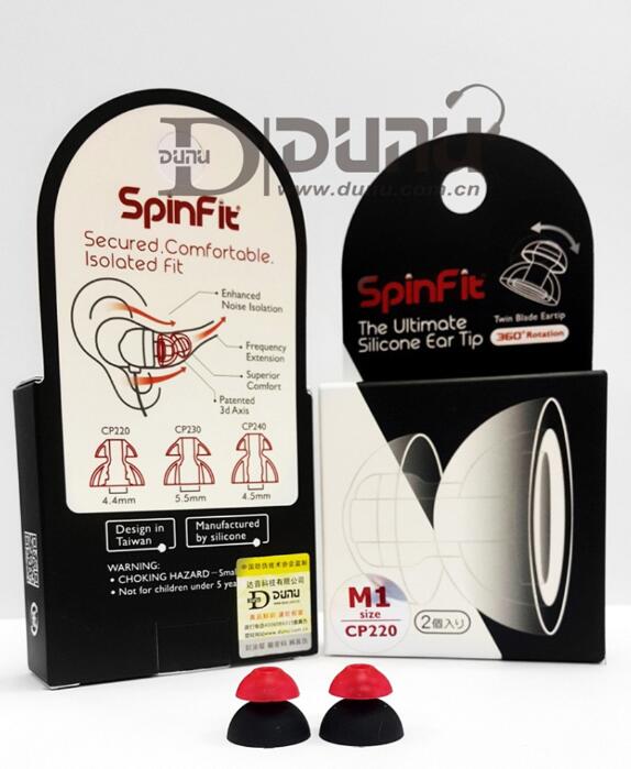 1 paar (2 stuks) SpinFit CP220 CP230 CP240 360 Gedraaid In-Ear Oordopjes Gepatenteerde Siliconen Oordopje Innovatieve Technologie Oordopjes: CP220 M1