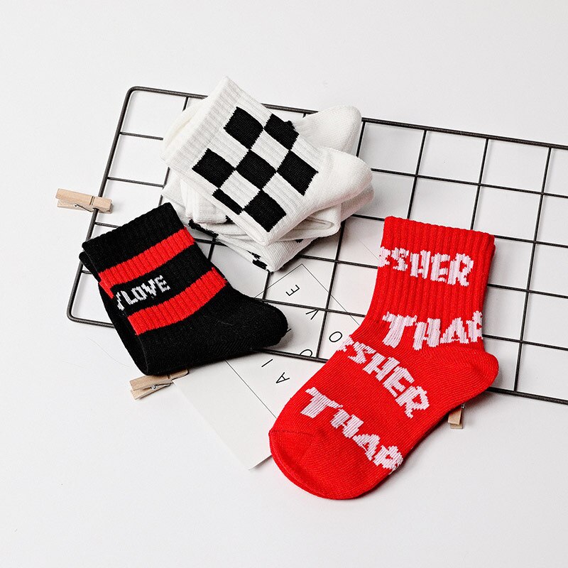5 paare/los freundlicher Junge Mädchen Baumwolle Atmungs Kurze Röhre Sport Socken Freizeit modisch freundlicher Socken 3-12 T