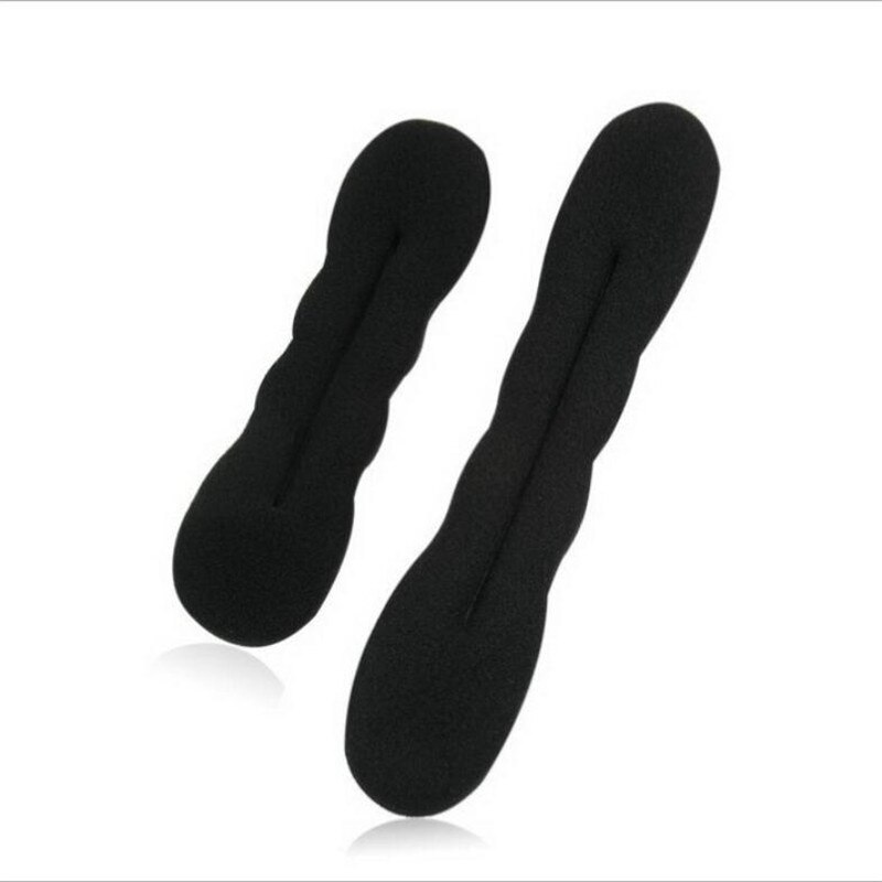 4pcs/set magic foam sponge Clip Bun curler braider hairstyle twist maker tool Dount Twist Hair Accessories Styling: 2PCS