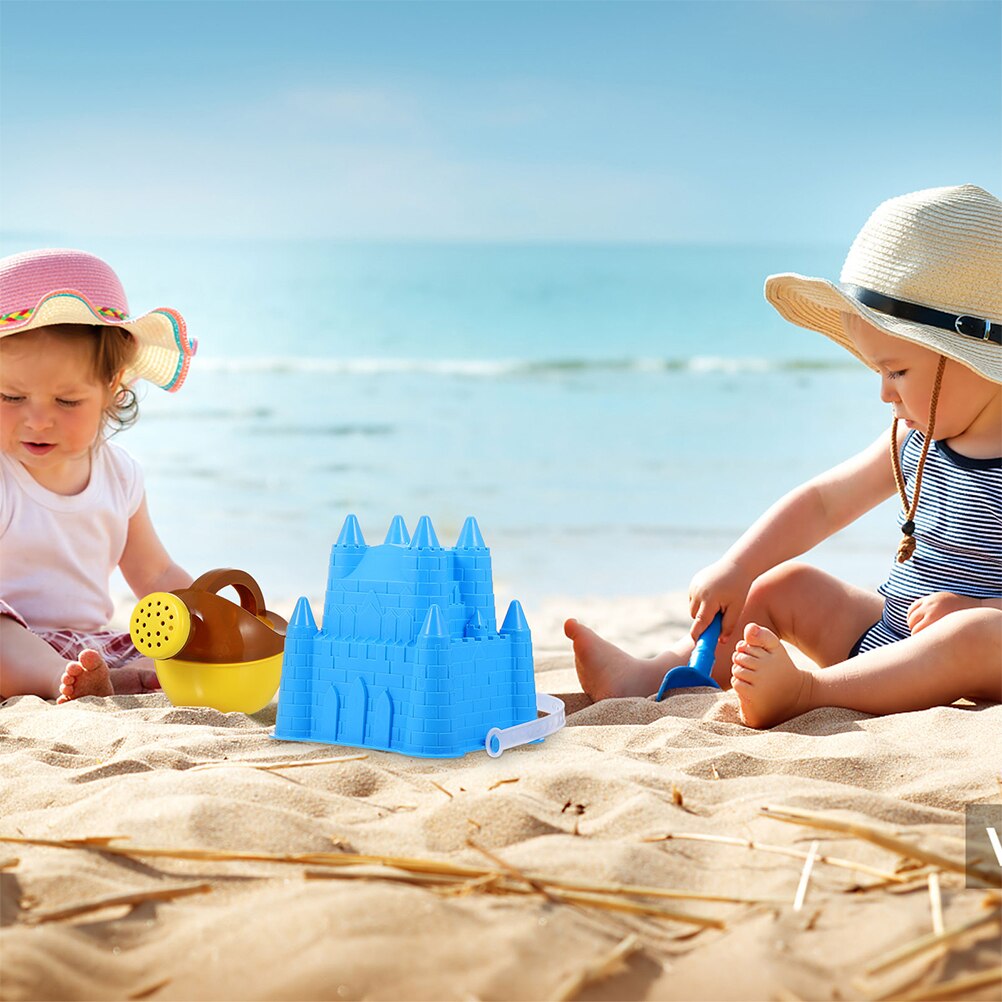 3Pcs Kids Sand Toys Portable Sand Models Octagonal Castle Shaped Sand Toys for Beach