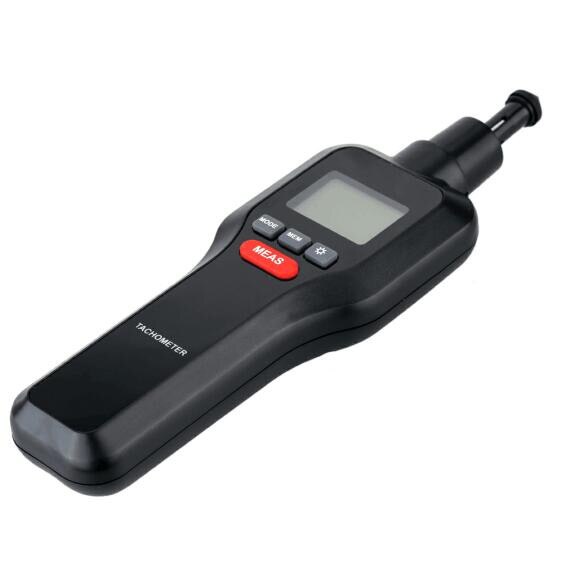 2 In 1 Digital Tachometer Photoelectric / Contact Portable Handheld High Precise Non-Contact Rev Speed Meter Tester Tool HT-522
