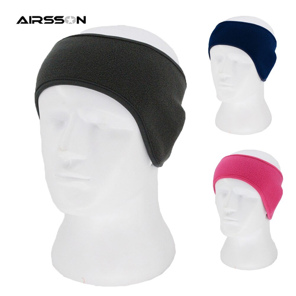 Diadema para ciclismo al aire libre, orejeras de lana cálidas de invierno, protección contra el viento para los oídos, tapa con gancho y lazo para la cabeza para hombres y mujeres