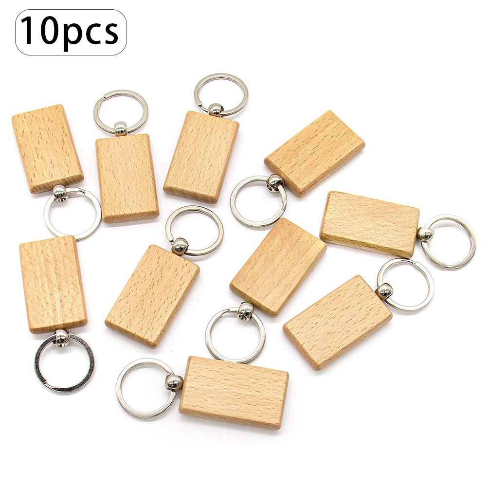 10 Stuks Blanco Houten Sleutelhanger Hout Sleutelhanger Sleutelhanger Sleutelhanger Sleutelhanger Sleutelhanger Gepersonaliseerde Edc Of Beste Cadeau Ambacht