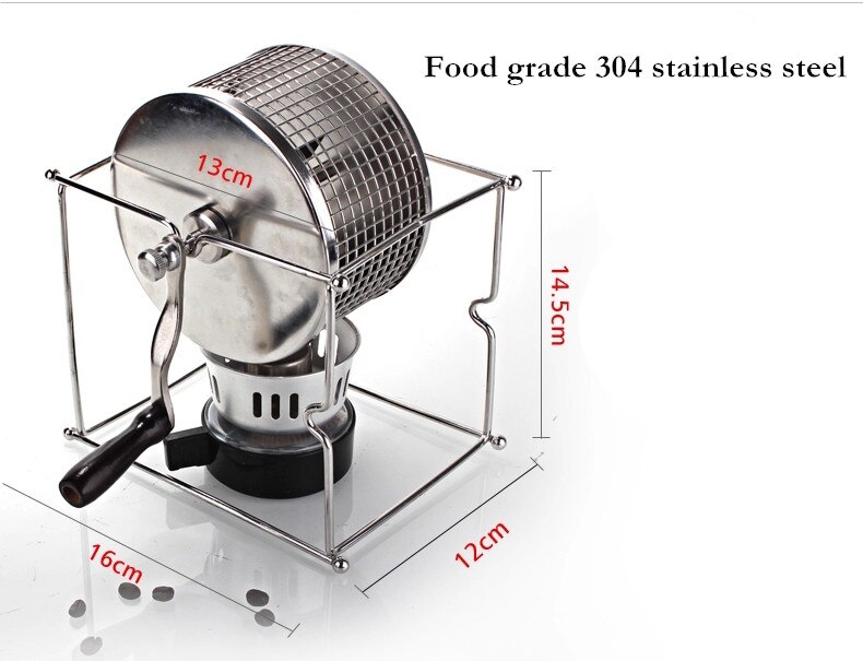 Manual Coffee Bean Roaster 304 Stainless Steel Hand Use Coffee Maker Home newest coffee bean roaster machine