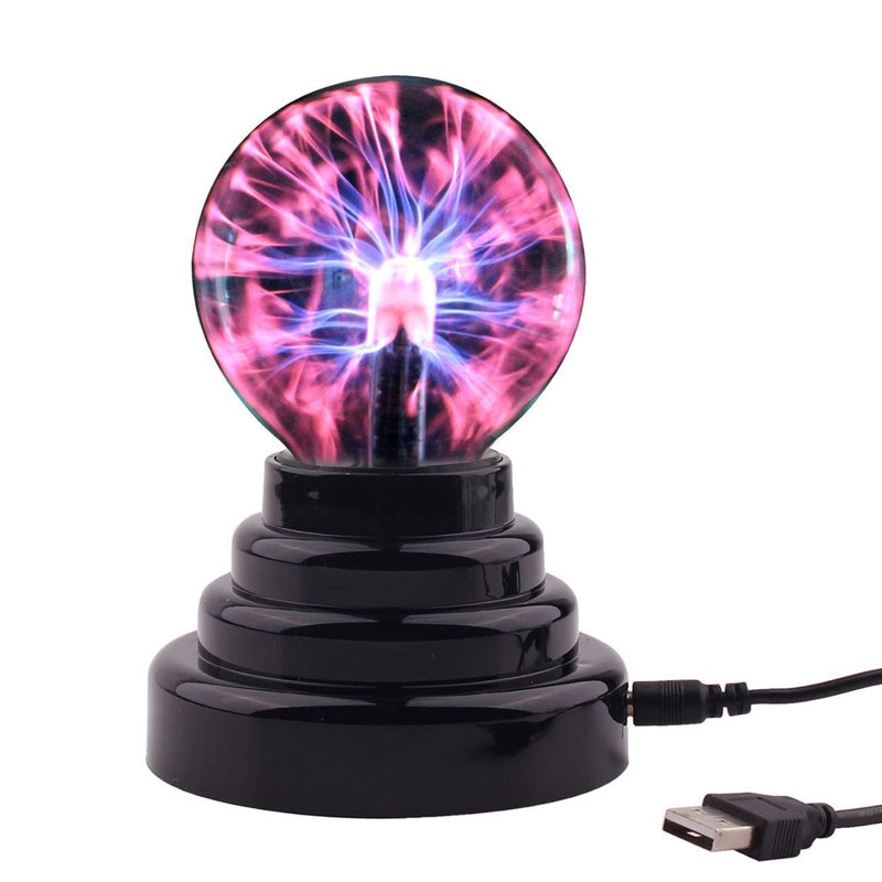 nouveauté boule de Plasma veilleuse magique tactile sensible Globe lampe tonnerre effet foudre lumière enfants Table décor