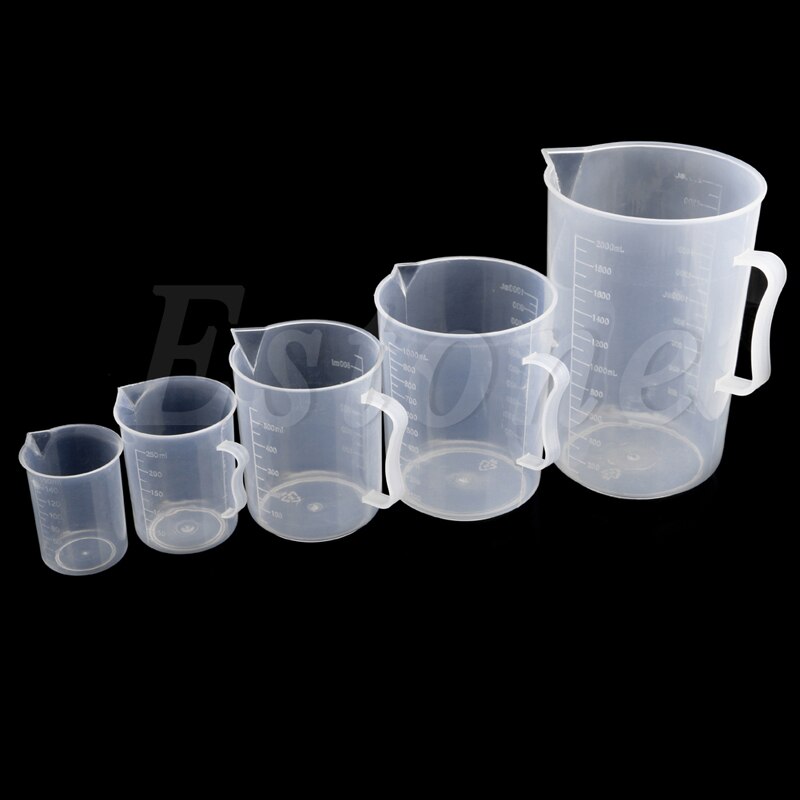 150/250/500/1000/2000ML Plastic Measuring Cup Jug Pour Spout Surface Kitchen