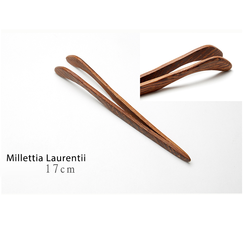 1Pcs Bamboo/Ebony Tea Clips Tea set wooden tweezers Anti-scalding tea clip for teacup: Millttia