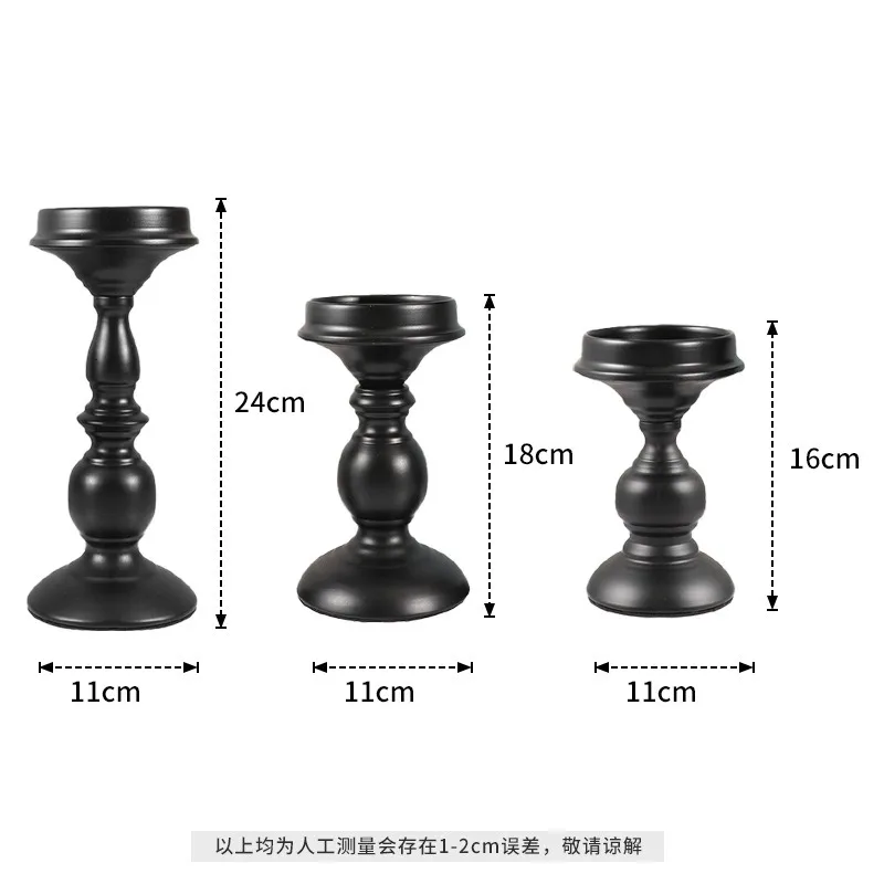 Candelabro de madera de mesa, candelabro blanco Retro, decoración del hogar, estante de velas de madera, fotografía nostálgica, 1 unidad o 1 Juego