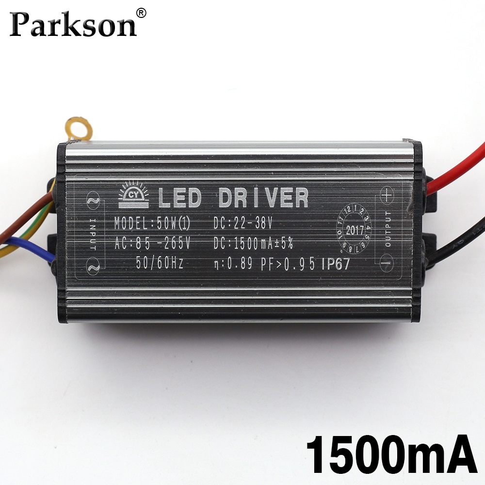 Led Driver 10W 20W 30W 50W Hoge Voeding 1500mA 900mA 600mA 300mA Ac 85-265V Schijnwerper Transformator Waterdicht Adapter