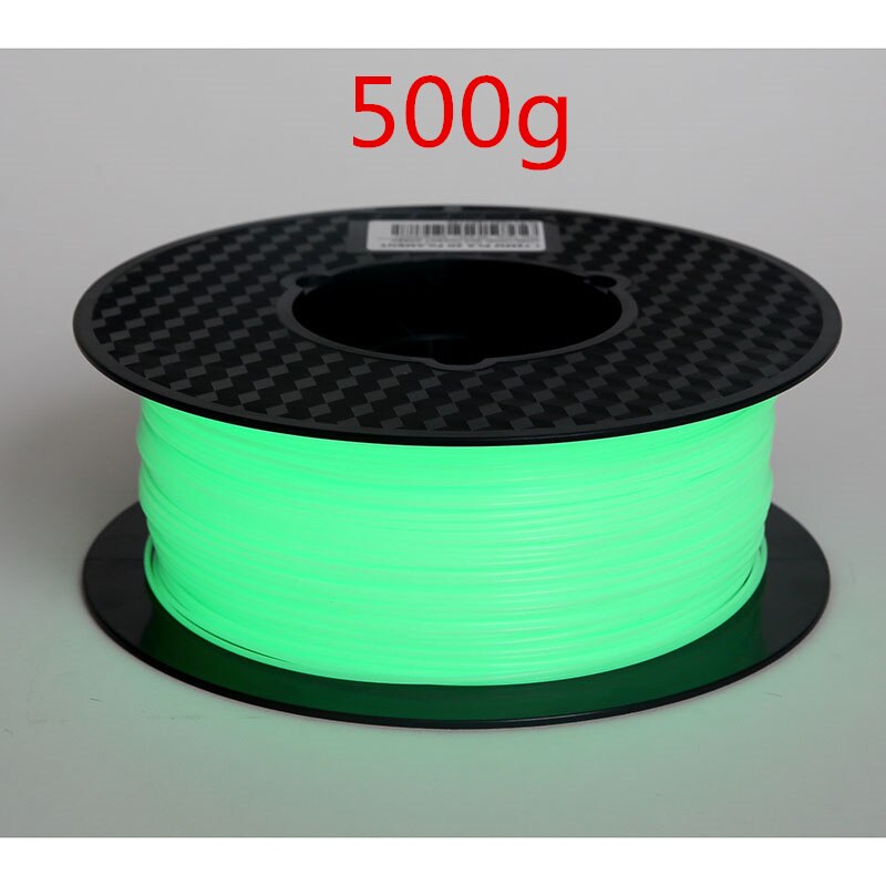 Noctilucous PLA 3d Drucker Filament Noctiucent 1,75mm Druck Material Noctilucous Blau Grün 1kg/500G/250G glühen in das dunkel: Grün 500g