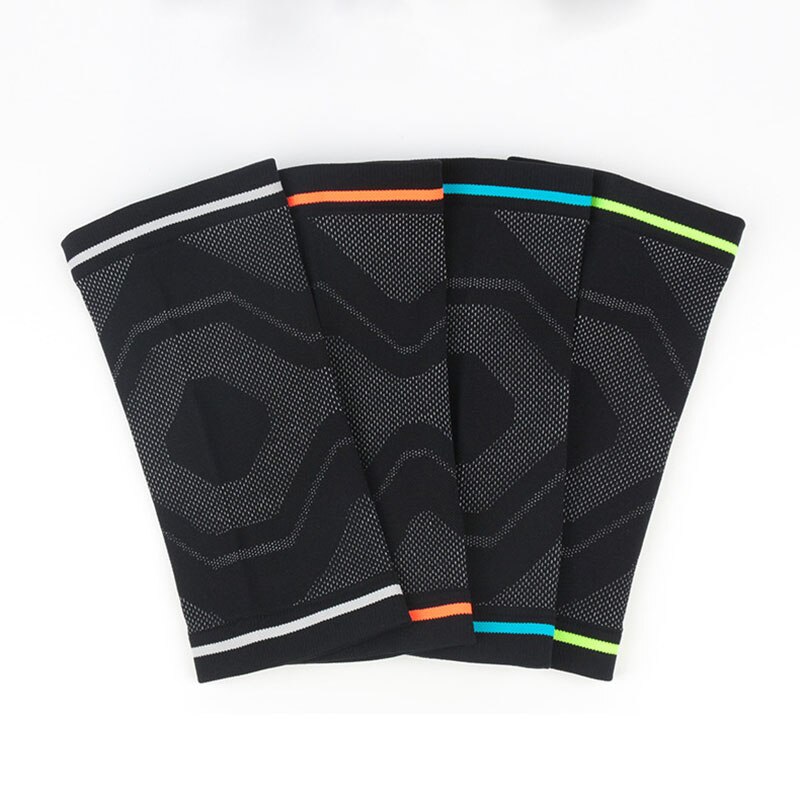 1 pc sport kniebeschermers, gebreide warme fitness meniscus patellabeschermers basketbal voetbal hardloopleggings kniebeschermers