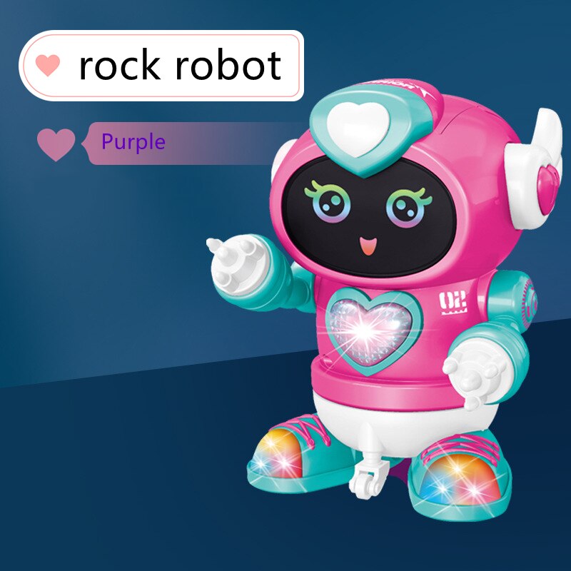 Mini jouets pour enfants, 6 griffes, pieuvre, Robot ABS, lumières LED, musique dansante, colorés, pour garçons et filles, 2022