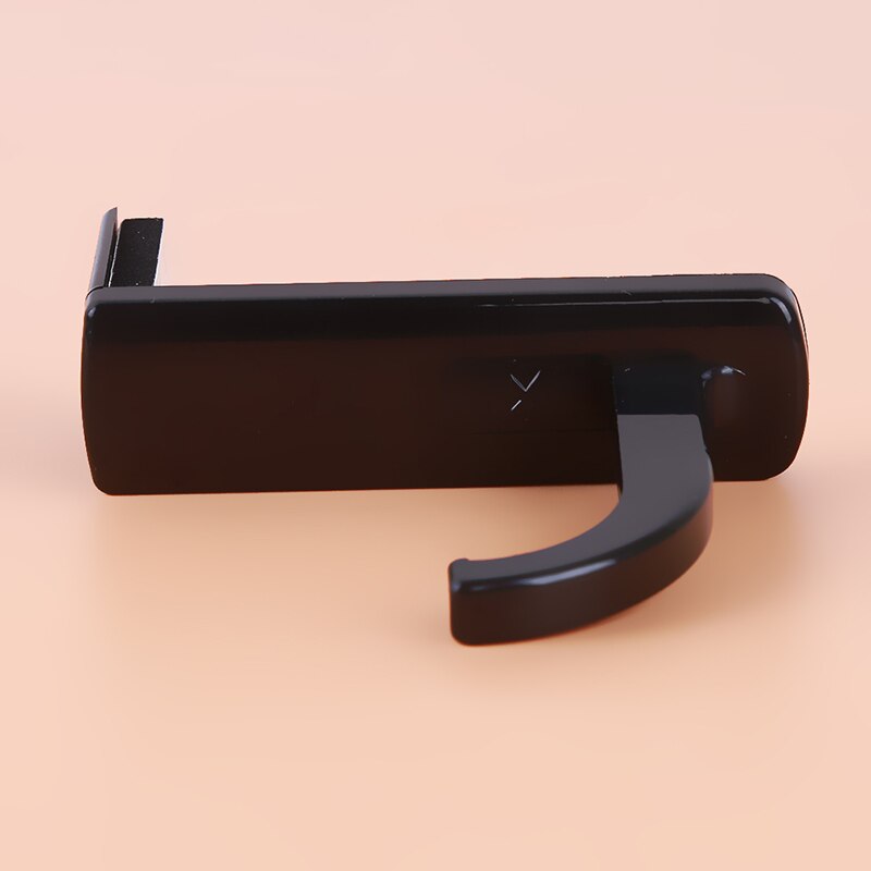 Auriculares gancho auriculares percha para auriculares Ordenador de montura en pared Monitor auriculares soporte Rack con etiqueta de cinta de gancho: black