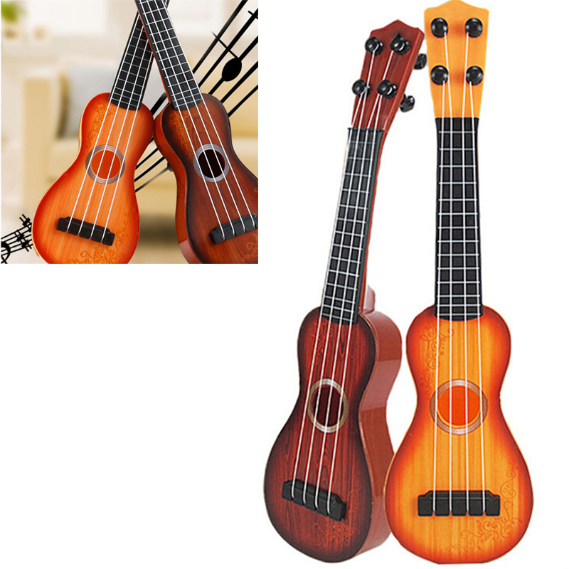 Willekeurige kleur plastic Ukulele Beginner Kinderen Hawaiian Instrument String Gitaar 35 cm * 9 cm * 3 cm