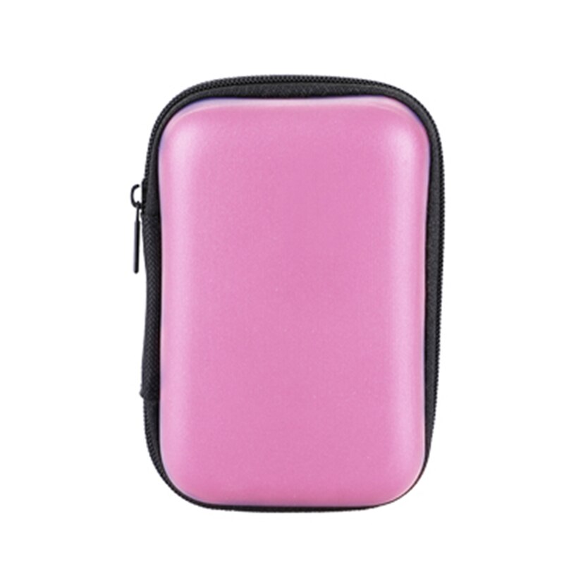 Travel Accessories Bag Data Cable Digital Storage Package Electronic Accessories Digital Gadget Devices Portable Headset Bag: Pink