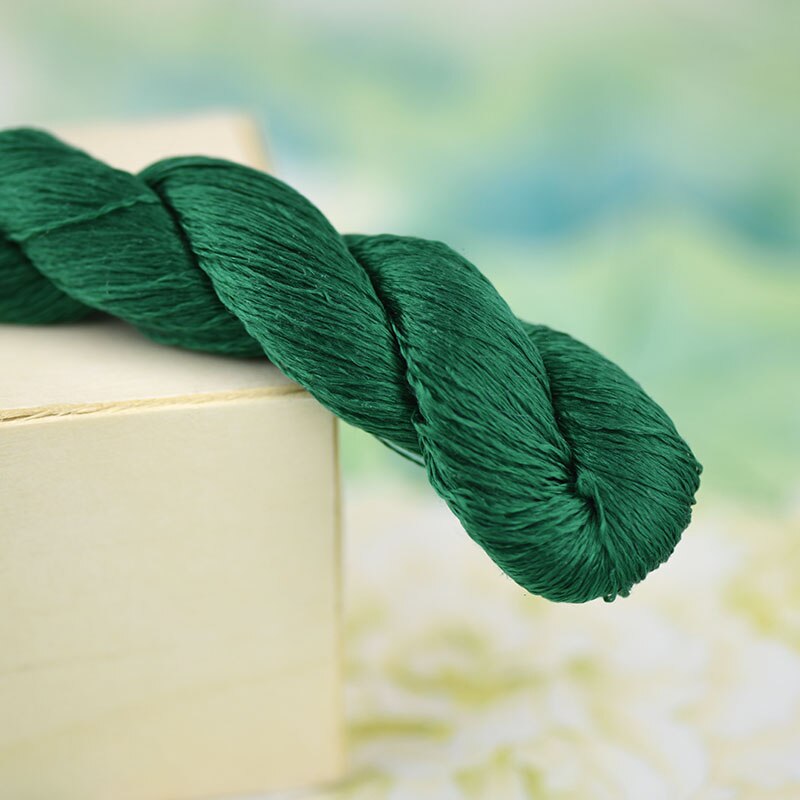 1pcs/400m silk embroidery thread / 100% silk thread /hand embroidery embroider cross stitch/dark green series/6 gradient colors: 5