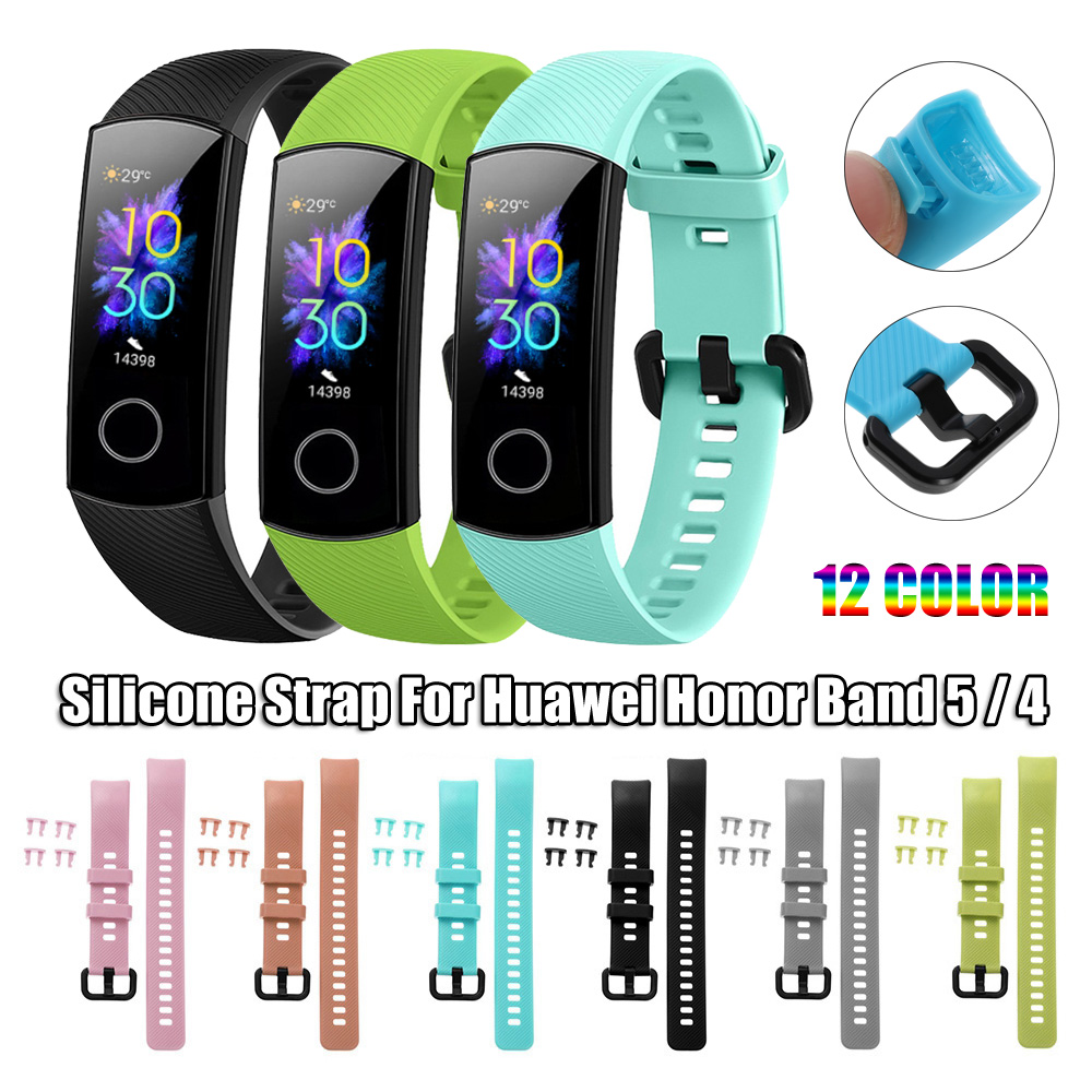 Bracelet intelligent en Silicone pour Huawei Honor Band 5 4 Bracelet souple de remplacement classique chaude de