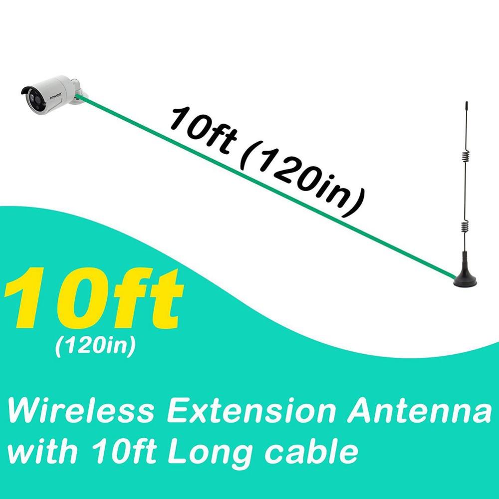 2,4G Magnetische Sicherheit Kamera Antenne Verlängerung 10ft 7dBi CCTV Drahtlose WiFi SMA Männlichen Verlängerung Kabel