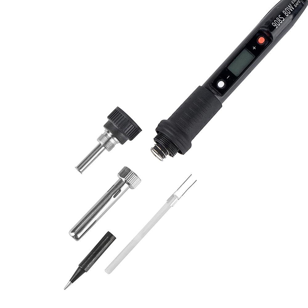 WMORE 80W Electric Soldering iron 110V 220V temperature adjustable LCD Welding solder iron kit home repair soldering iron tools