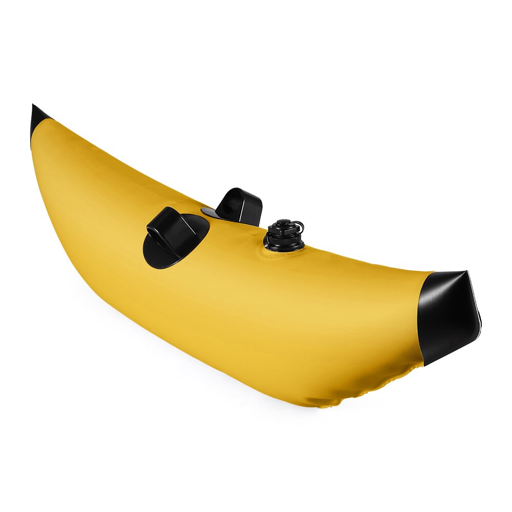Kayak PVC inflable Outrigger Canoa Kayak pesca barco de pie flotador sistema estabilizador surf equipo pesca accesorios: Yellow