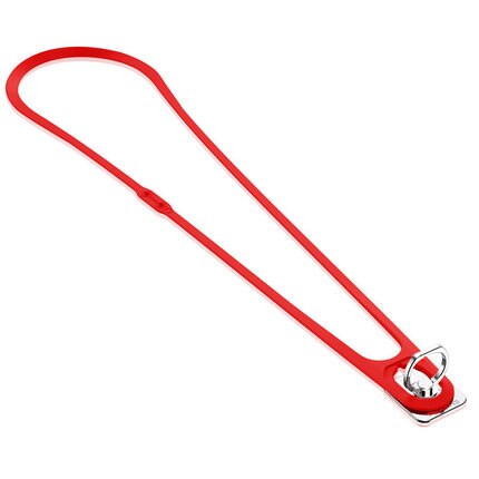 Mobiele Telefoon Lanyard Neck Strap Leash Ketting String Afneembare Intrekbare Siliconen Universele Voor Iphone Samsung Galaxy Rand: Red